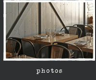 Empty table set for meal. Opens Photo gallery in new window